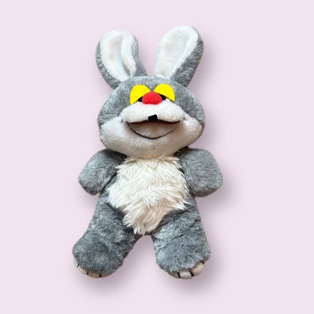 Vintage Bosley Rabbit Hand Puppet Stuffed Animal Toy 1982